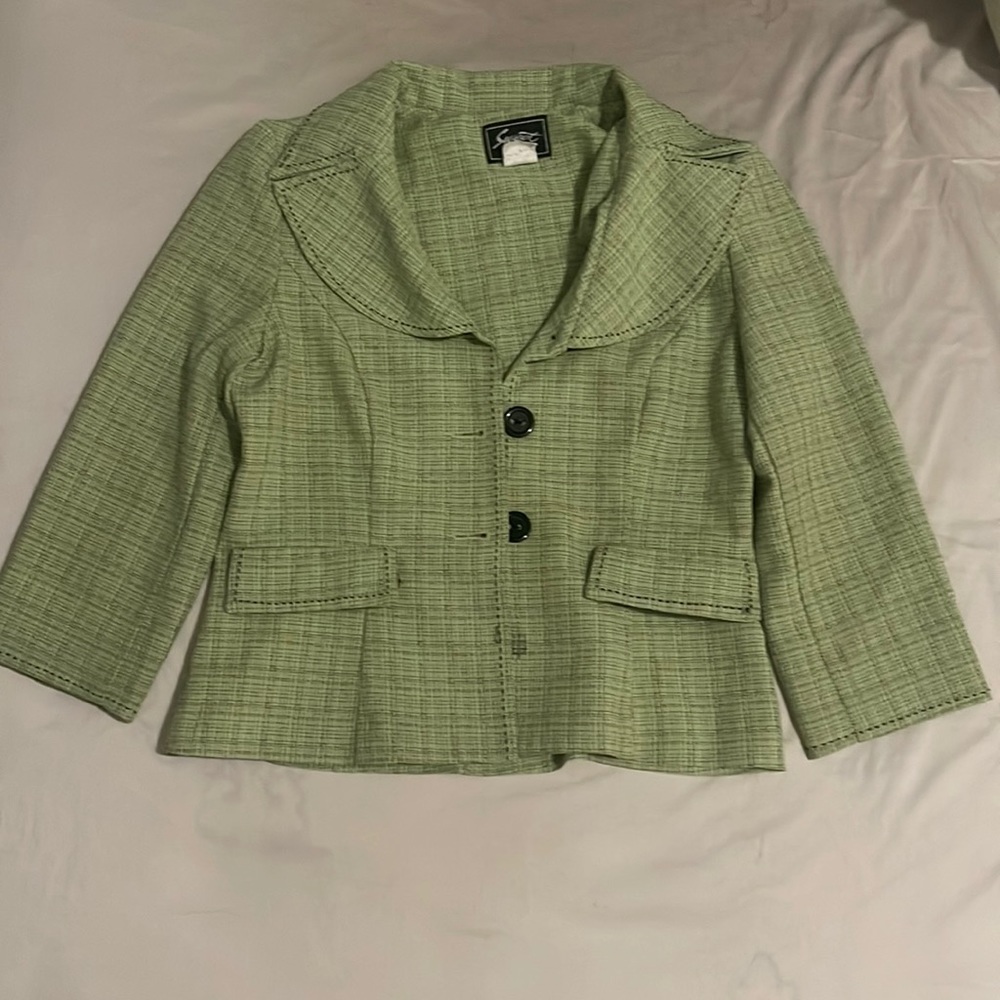 SWEET suit (green plaid)( size 8)